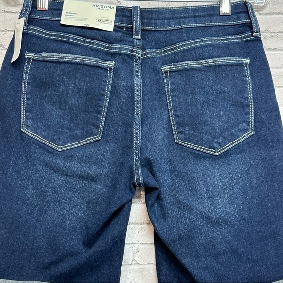 Arizona Jeans Co. Womens Size 5 Jean Bermuda Shorts Mid Rise Cuffed NEW - Picture 5 of 11